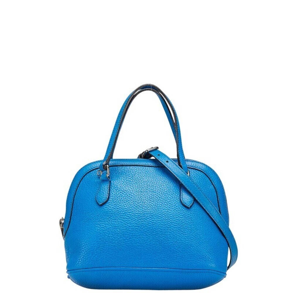 Gucci 2way Shoulder Bag Blue Leather